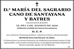 María del Sagrario Cano de Santayana y Batres